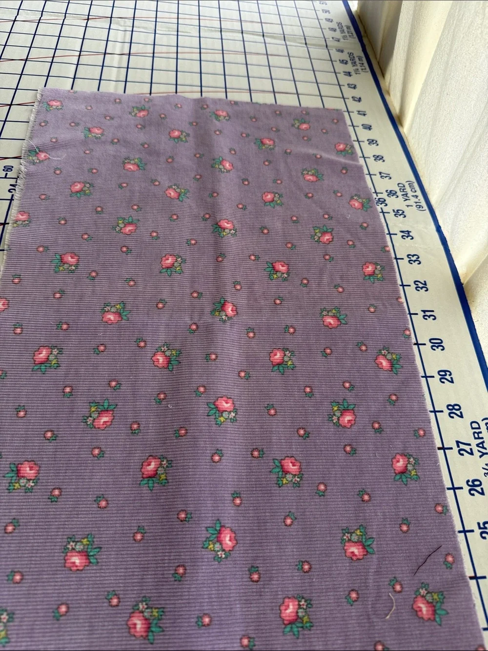 Vintage Purple Cutter Textile Lot 1940s Dress Pillowcases Corduroy Rick Rack